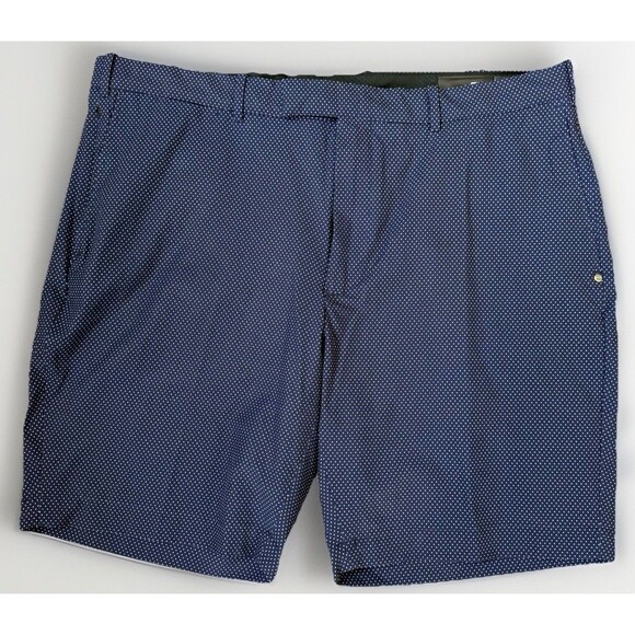 Ralph Lauren RLX Golf Shorts Mens 40 Blue Polka Dot Performance Stretch Golfing - Picture 1 of 8